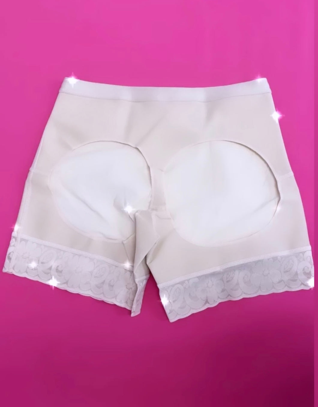 100% Colombian Buttocks Enhancement Faja Shorts - Low Rise w/ Concealed Butt Lift