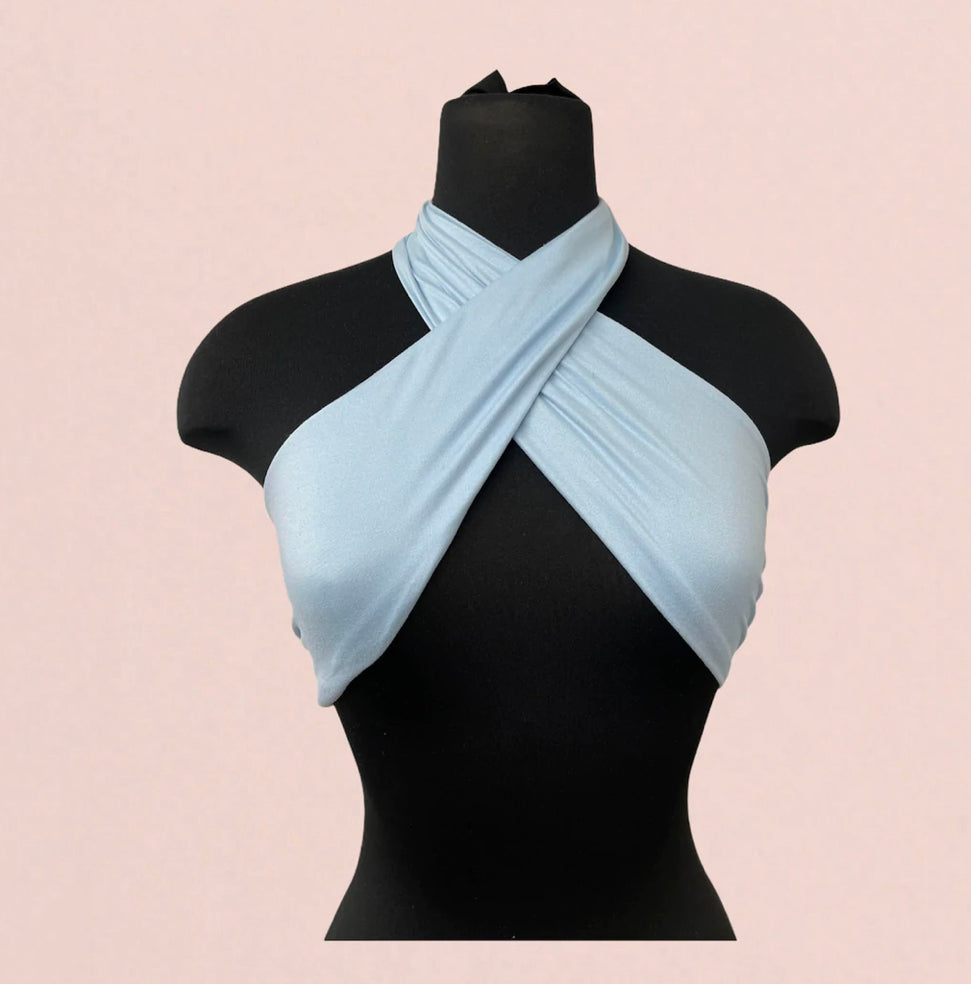 Dulce Twist Top - Sky Blue